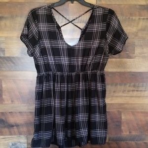 Plaid torrid blouse